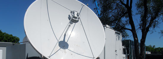 Multi-Link holland USA uplink-truck for the transmissions of Globo TV Brazil