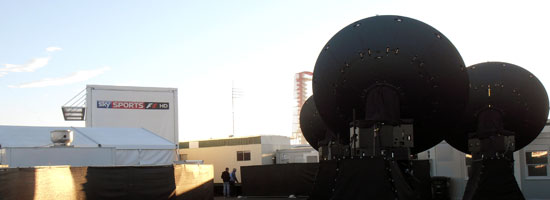 3 x Gigasat FA370 dishes for the EBU & SKY transmissions in the USA
